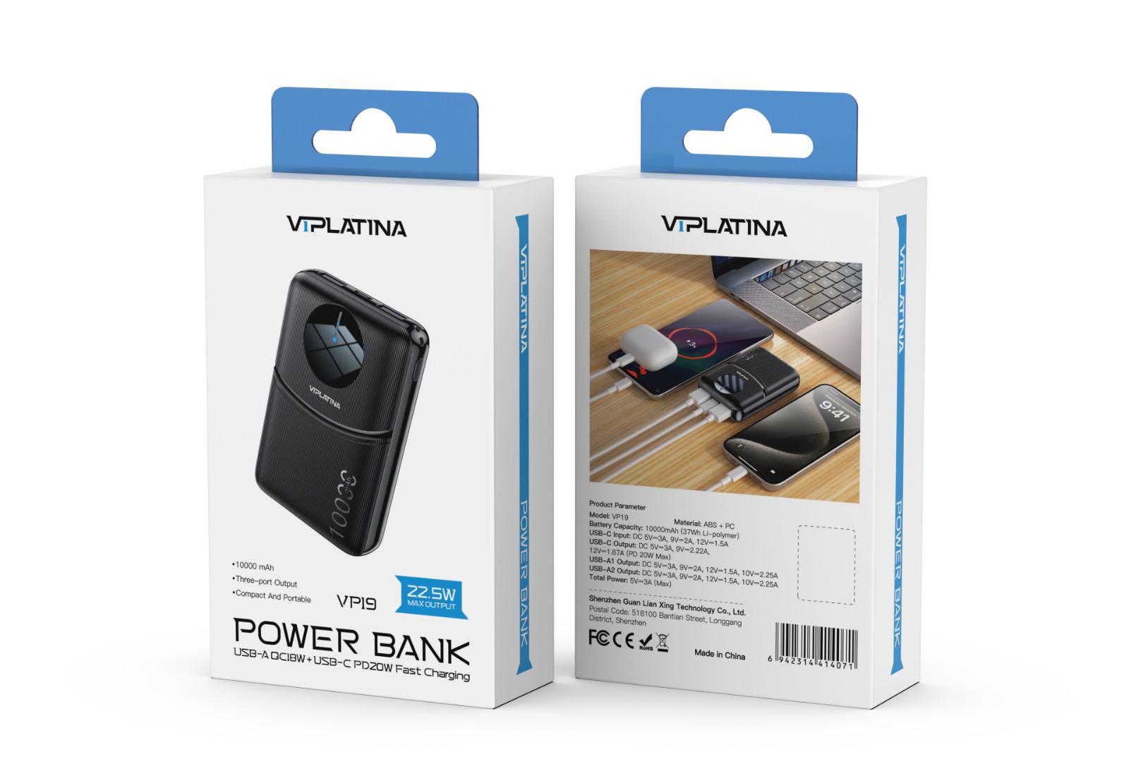 VP19 POWER BANK - BLACK