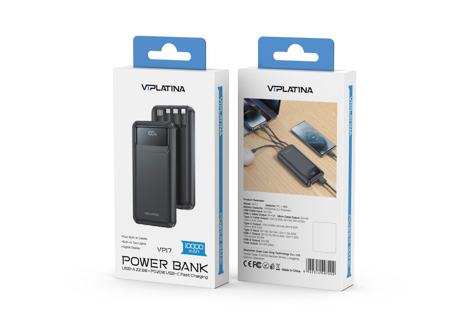 VP17 POWER BANK - BLACK