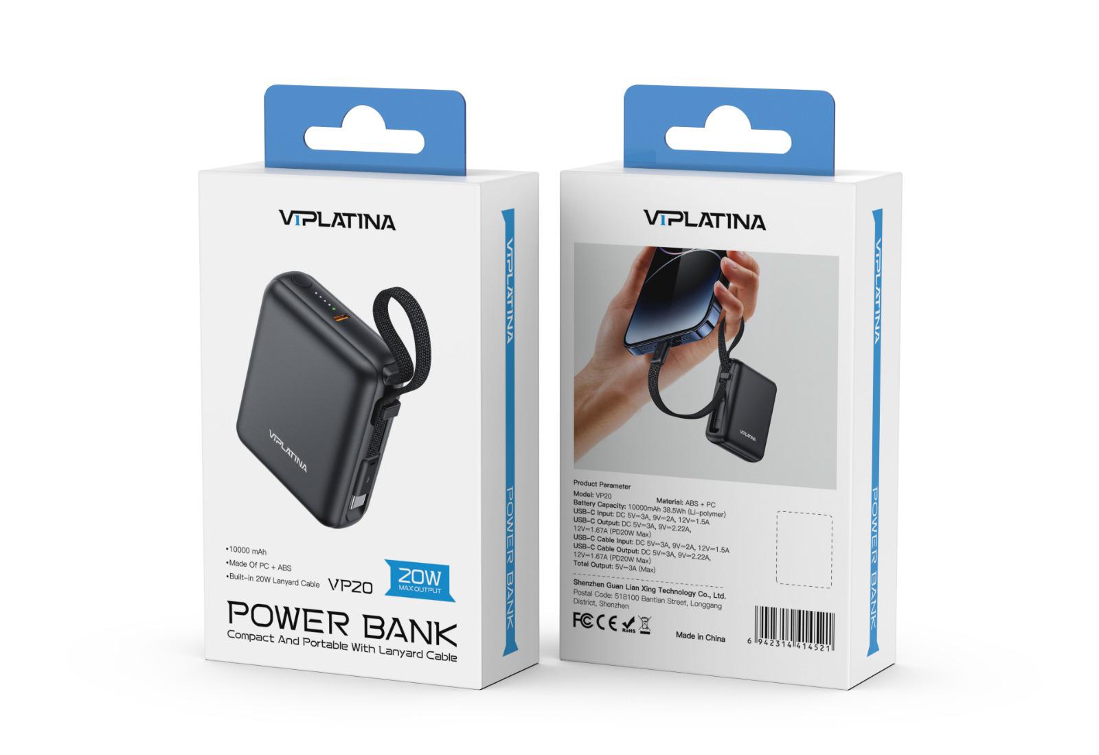 VP20 POWER BANK - BLACK
